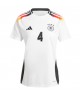 Günstige Deutschland Jonathan Tah #4 Heimtrikot Damen EM 2024 Kurzarm